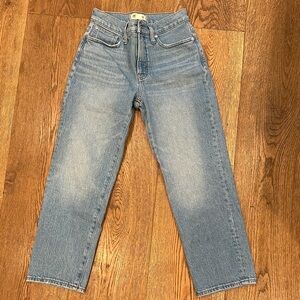 Madewell Perfect Vintage Light Blue Denim Jeans size 25 petite
